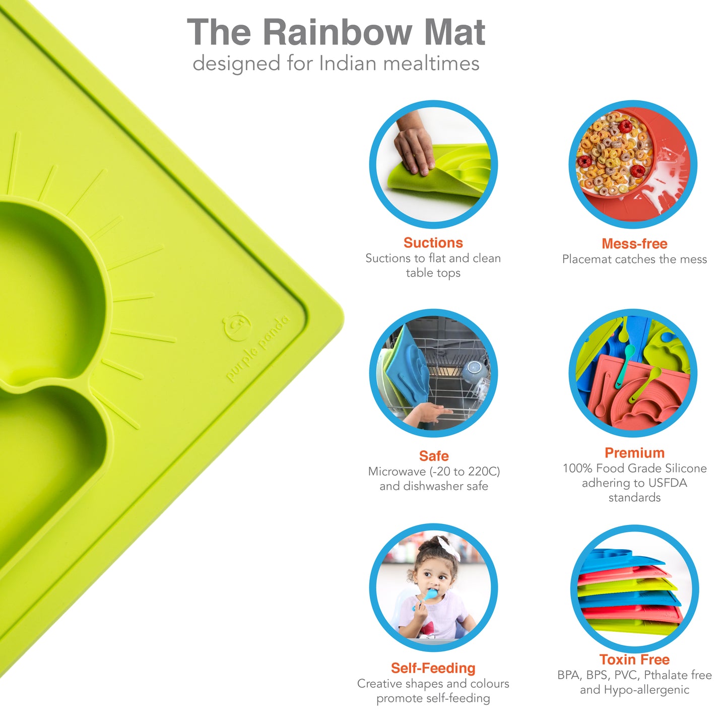 Rainbow Mat (Gentle Green)